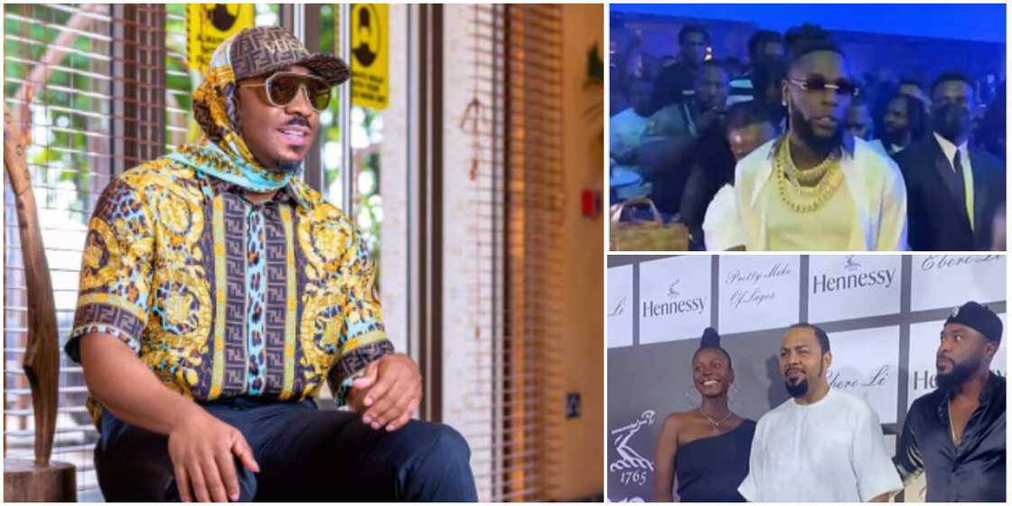 Burna Boy, Mompha, Ramsey Nouah, Cubana, others storm Pretty Mike's event Burna Boy, Mompha, Ramsey Nouah, Cubana, others storm Pretty Mike's event