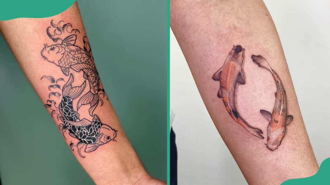 Forearm koi fish tattoo Forearm koi fish tattoo