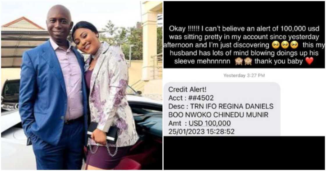 Actress Regina Daniels and her husband Ned Nwoko Actress Regina Daniels and her husband Ned Nwoko