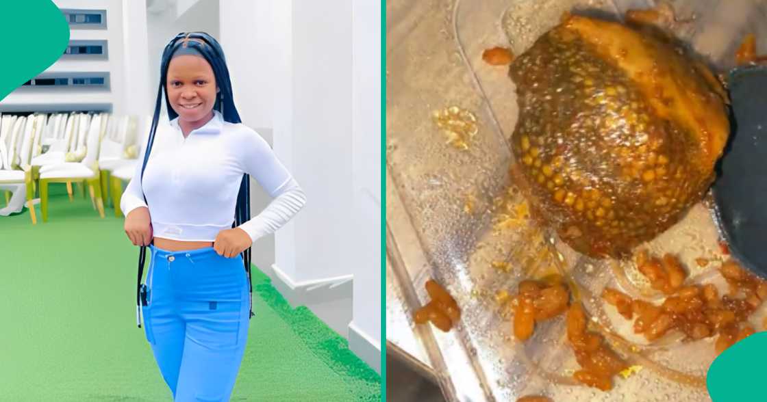 Lady displays funny-looking meat "mama put" gave her, seeks help Lady displays funny-looking meat "mama put" gave her, seeks help