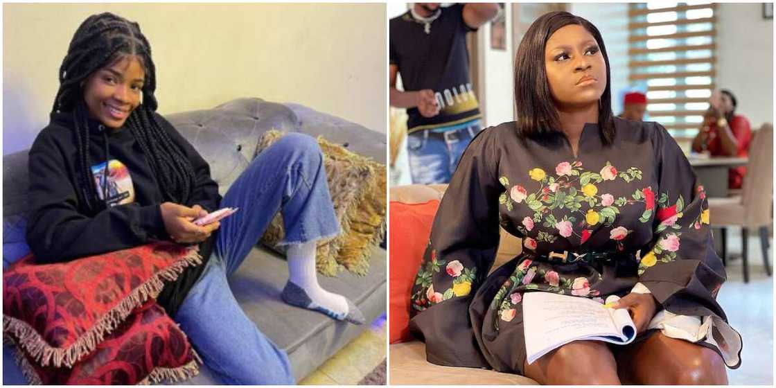 Destiny Etiko and her adopted daughter Destiny Etiko and her adopted daughter