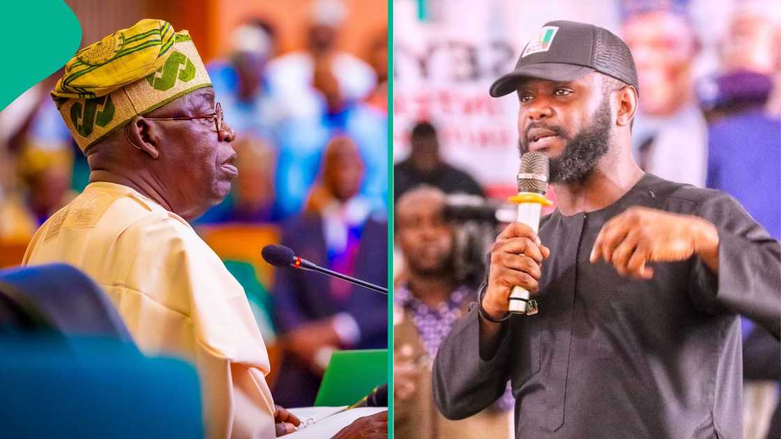 President Bola Tinubu and his son, Seyi, dance in Anambra after Governor Charles Soludo endorsed him for second term. President Bola Tinubu and his son, Seyi, dance in Anambra after Governor Charles Soludo endorsed him for second term.