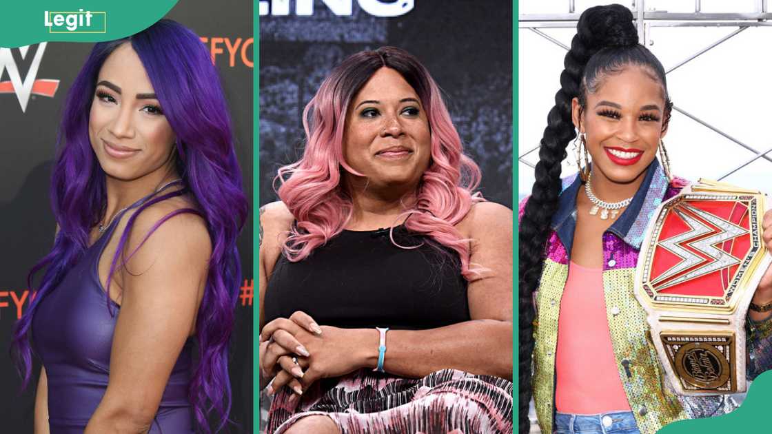 Sasha Banks (L) Bianca Belair (C) Nyla Rose (R) Sasha Banks (L) Bianca Belair (C) Nyla Rose (R)