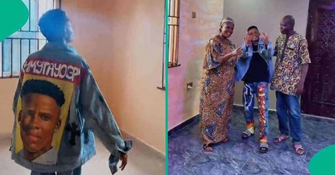 Nigerian man shows off fine bungalow he built for parents Nigerian man shows off fine bungalow he built for parents