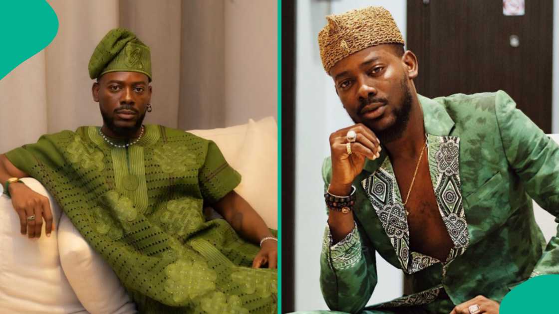Adekunle Gold shares throwback picture of him sleeping by a roadside on X. Adekunle Gold shares throwback picture of him sleeping by a roadside on X.