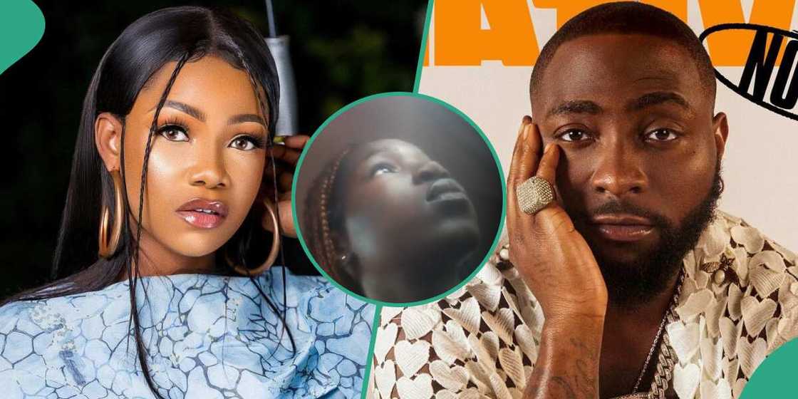 Tacha, Davido, girl asking for iPhone