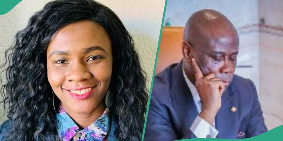 Photo of lady who defended Herbert Wigwe Photo of lady who defended Herbert Wigwe