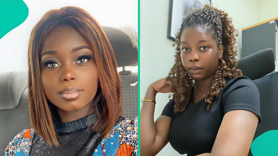 Visually impaired lady goes viral for operating a blank phone.