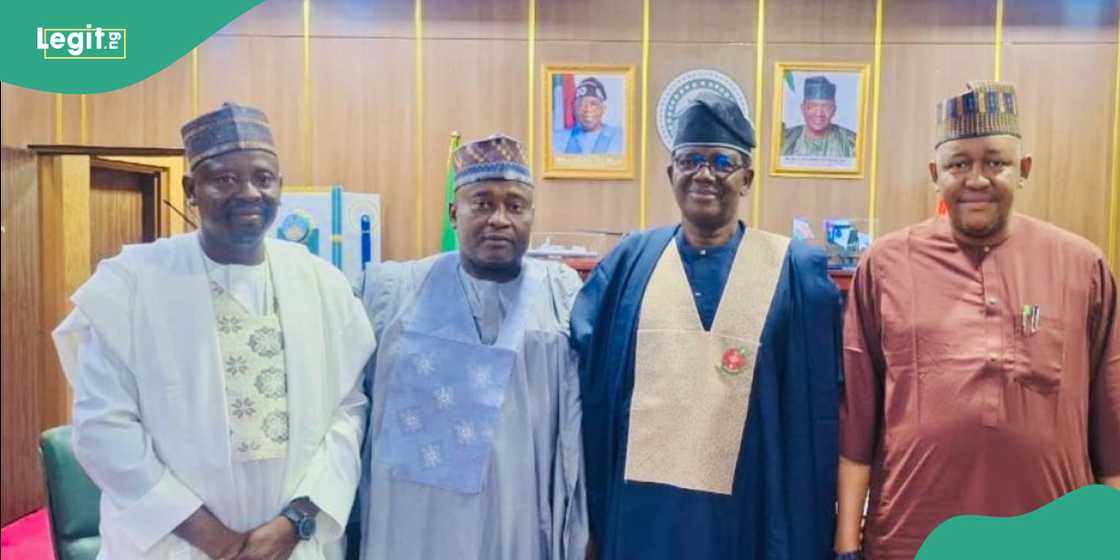 Matawalle receives Kaura Namoda PDP chairman Sadiq Ciroma into the APC Matawalle receives Kaura Namoda PDP chairman Sadiq Ciroma into the APC