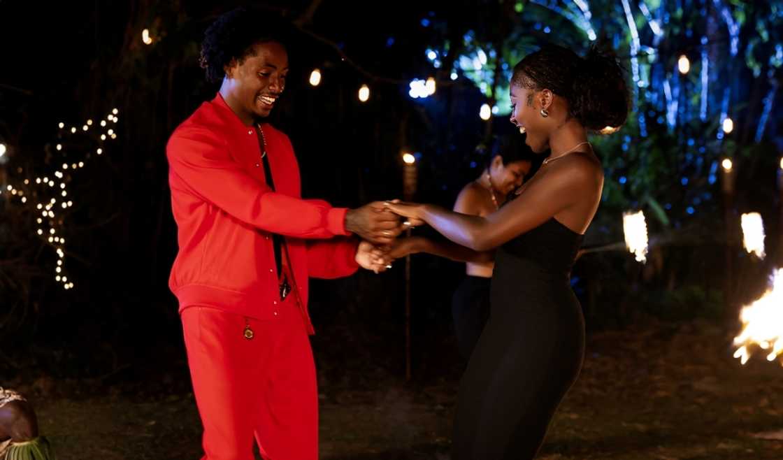 Serena Page and Kordell Beckham pictured dancing