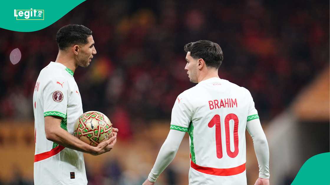 Achraf Hakimi, Brahim Diaz, Atlas Lions, AFCON 2025, Morocco.