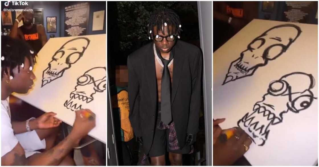 Singer Rema drawing. Singer Rema drawing.