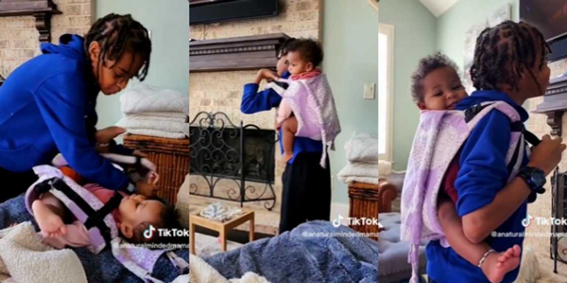 Video Shows Lovely Moment Little Boy Shows Affection to His Baby Brother, Carries Him at His Back, Many React Video Shows Lovely Moment Little Boy Shows Affection to His Baby Brother, Carries Him at His Back, Many React