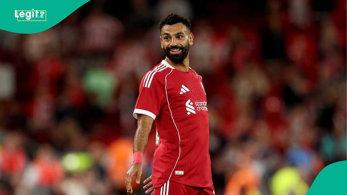 Mohamed Salah, Liverpool, Athletic Bilbao, Anfield, England. Mohamed Salah, Liverpool, Athletic Bilbao, Anfield, England.