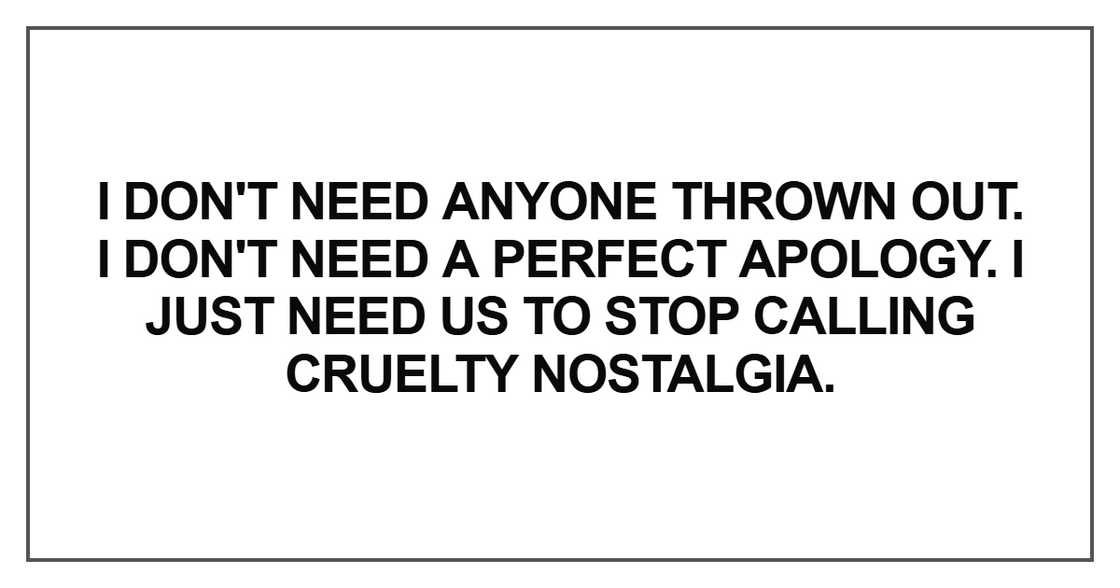 I don't need anyone thrown out I don't need anyone thrown out