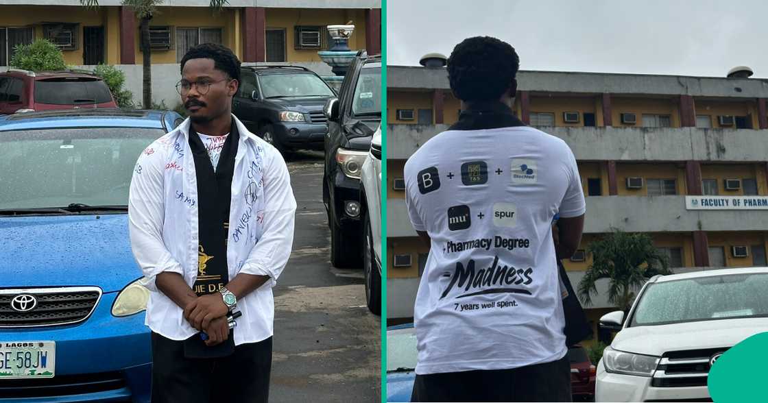 Nigerian man graduates from school after seven years.