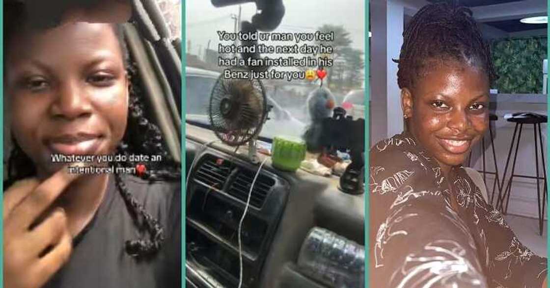 Man installs fan inside his Benz after girlfriend complained