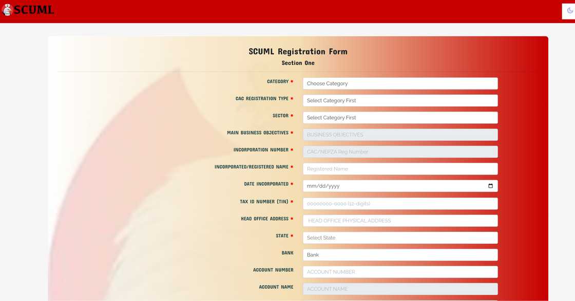SCUML registration process SCUML registration process