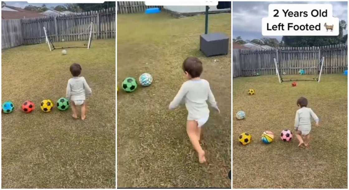 Photos of a skilled little boy scoring goal in football pitch. Photos of a skilled little boy scoring goal in football pitch.