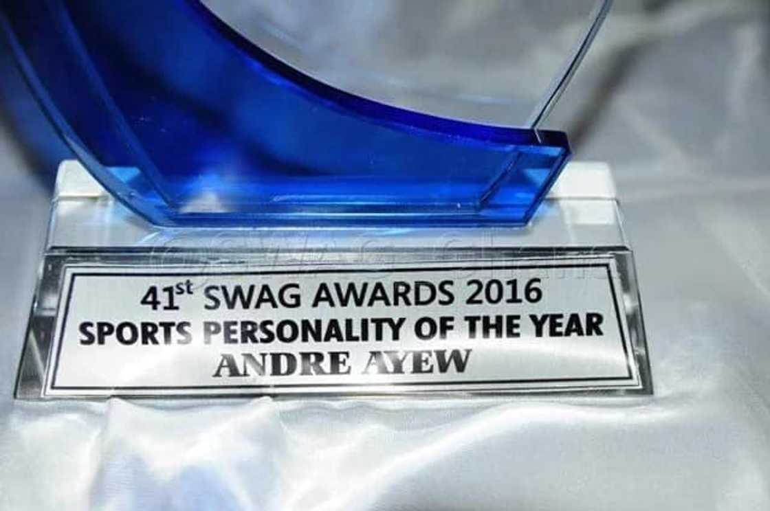 Andre Ayew wins Sports Personality of The Year at MTN SWAG awards Andre Ayew wins Sports Personality of The Year at MTN SWAG awards