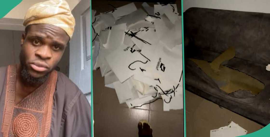 Man cries out, shows how church lady destroyed his house after accusing him of getting her pregnant Man cries out, shows how church lady destroyed his house after accusing him of getting her pregnant