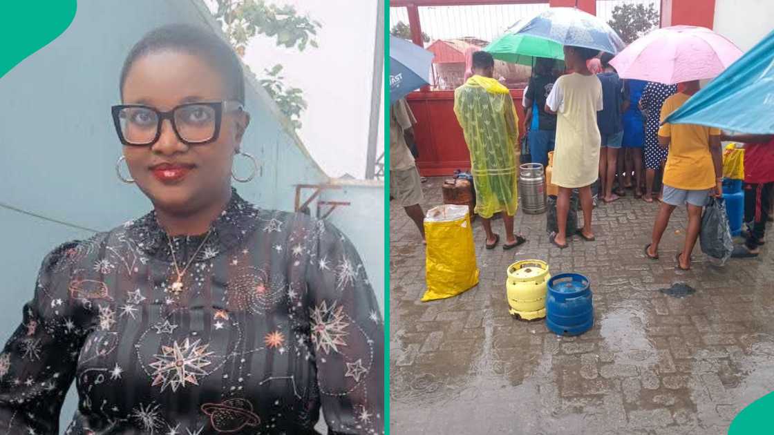 A lady laments over the scarcity of cooking gas in her area.
