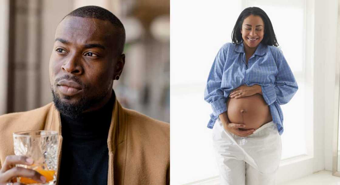 A man and his wife are expecting a baby after filling for divorce. A man and his wife are expecting a baby after filling for divorce.