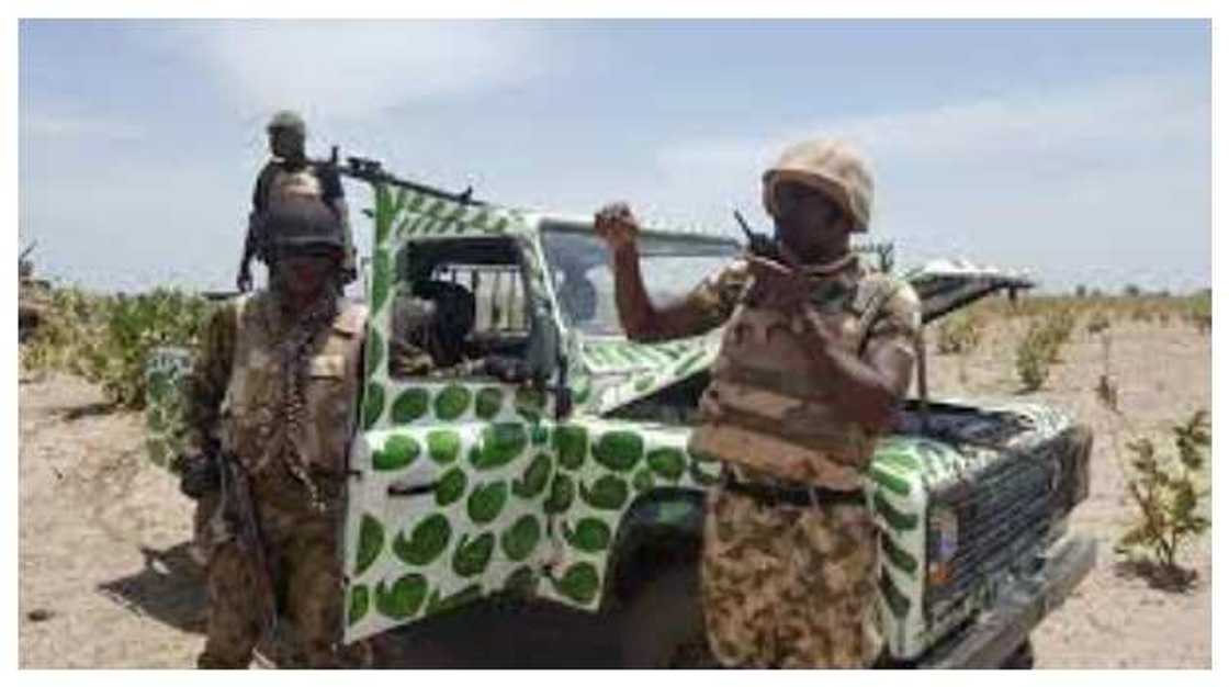 Troops ready to launch an operation in the north