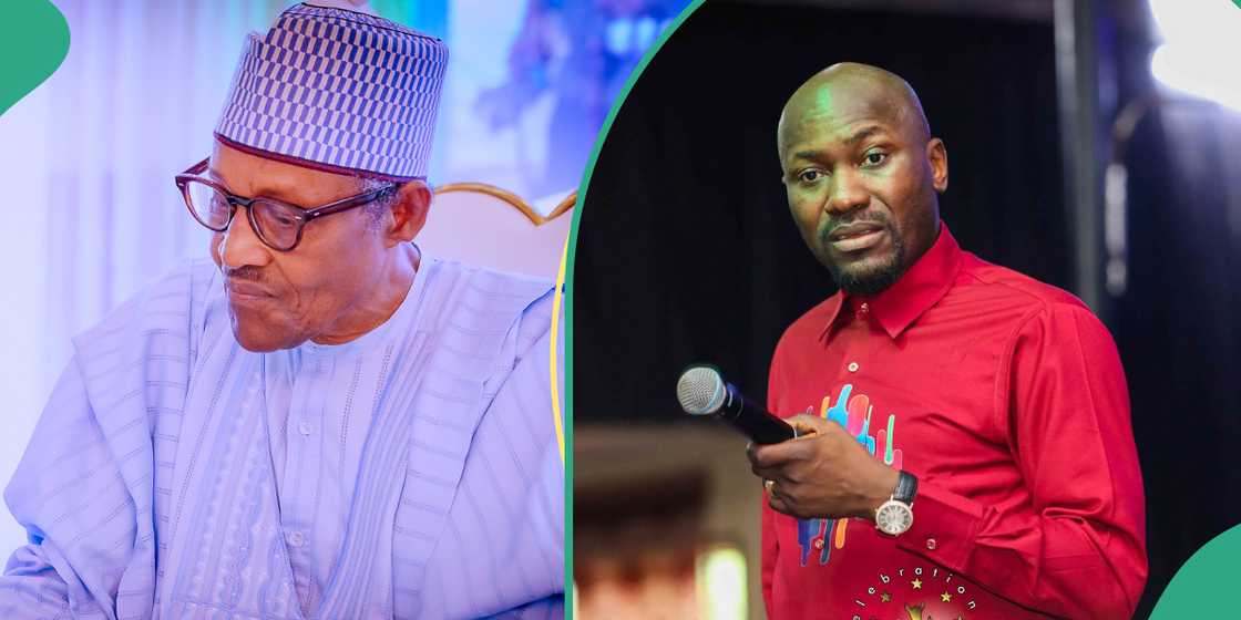 Apostle Sulaiman and late former President Muhammadu Buhari Apostle Sulaiman and late former President Muhammadu Buhari