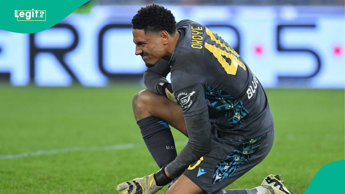 Maduka Okoye, Udinese, Lazio, Stadio Olimpico, Rome, Italy, Serie A. Maduka Okoye, Udinese, Lazio, Stadio Olimpico, Rome, Italy, Serie A.