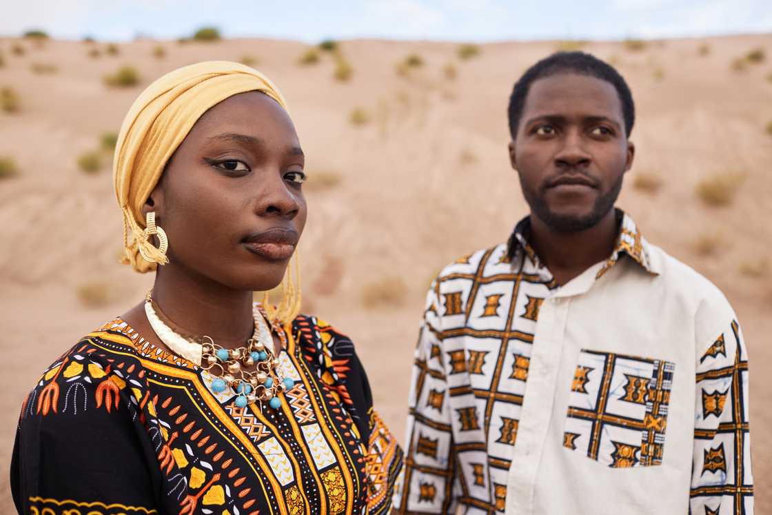 A couple in African attire