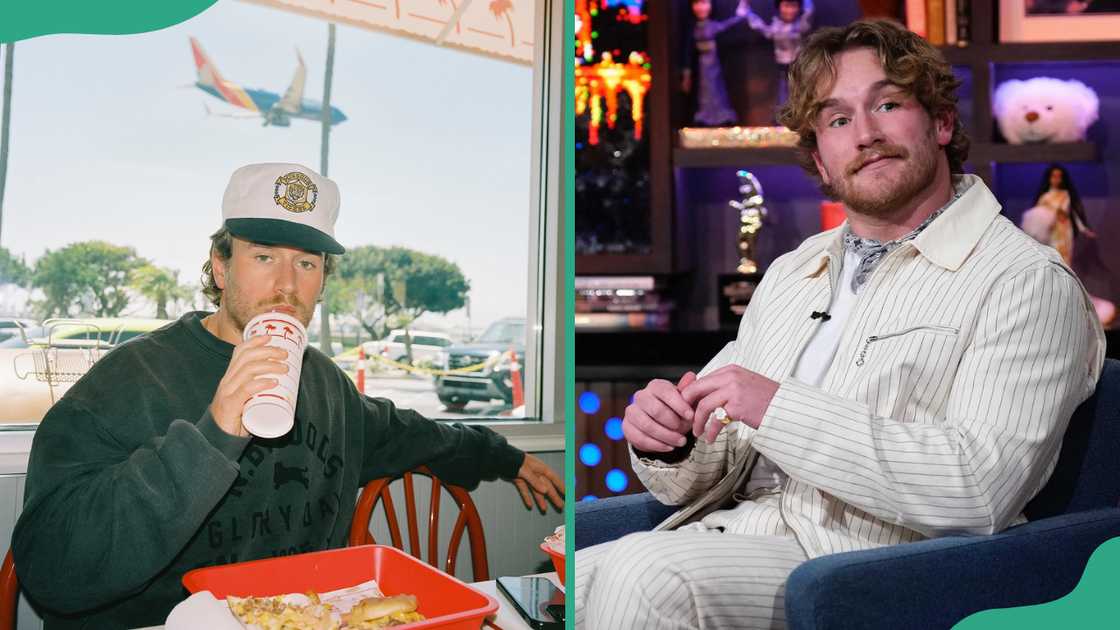 West Wilson at a restaurant (L). West at the talk show Watch What Happens Live with Andy Cohen (R) West Wilson at a restaurant (L). West at the talk show Watch What Happens Live with Andy Cohen (R)