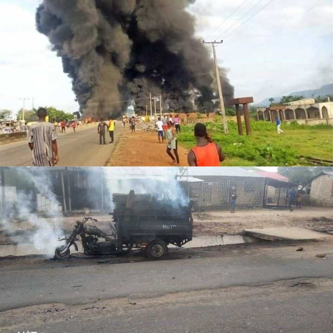 Yanzu-yanzu: Tankar man fetur ta fashe, mutane 10 sun mutu nan take a Kogi Yanzu-yanzu: Tankar man fetur ta fashe, mutane 10 sun mutu nan take a Kogi