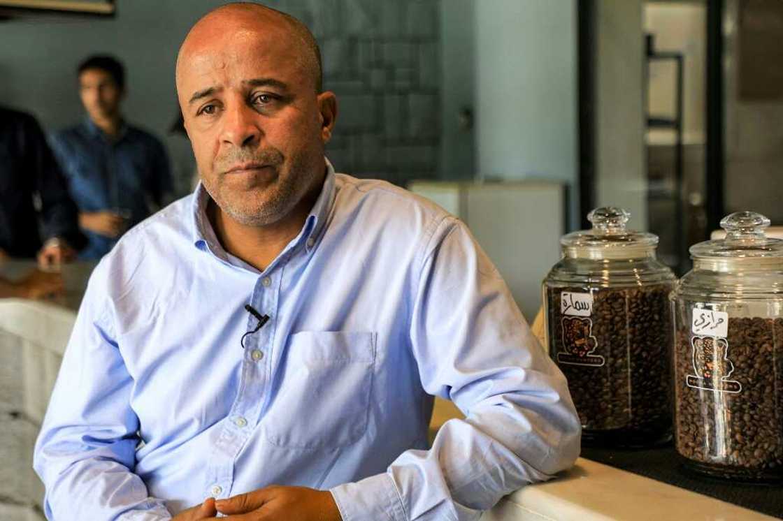 'We drink what we think is good,' says Hussein Ahmed, at his Mocha Hunters cafe 'We drink what we think is good,' says Hussein Ahmed, at his Mocha Hunters cafe