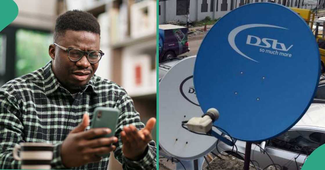 Nigerian man disappointed over price he saw after recharging his DStv, displays it