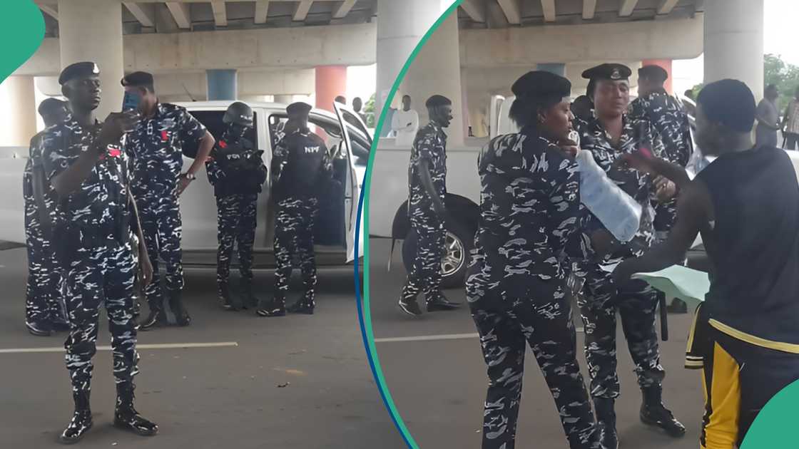 Nigerians reacts as police officers show kindness to Lagos protesters Nigerians reacts as police officers show kindness to Lagos protesters