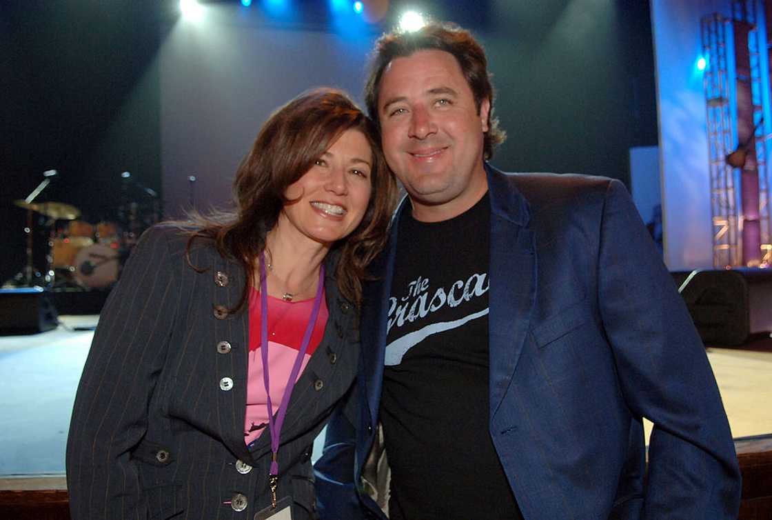 Vince Gill and Amy Grant appear together at an event Vince Gill and Amy Grant appear together at an event