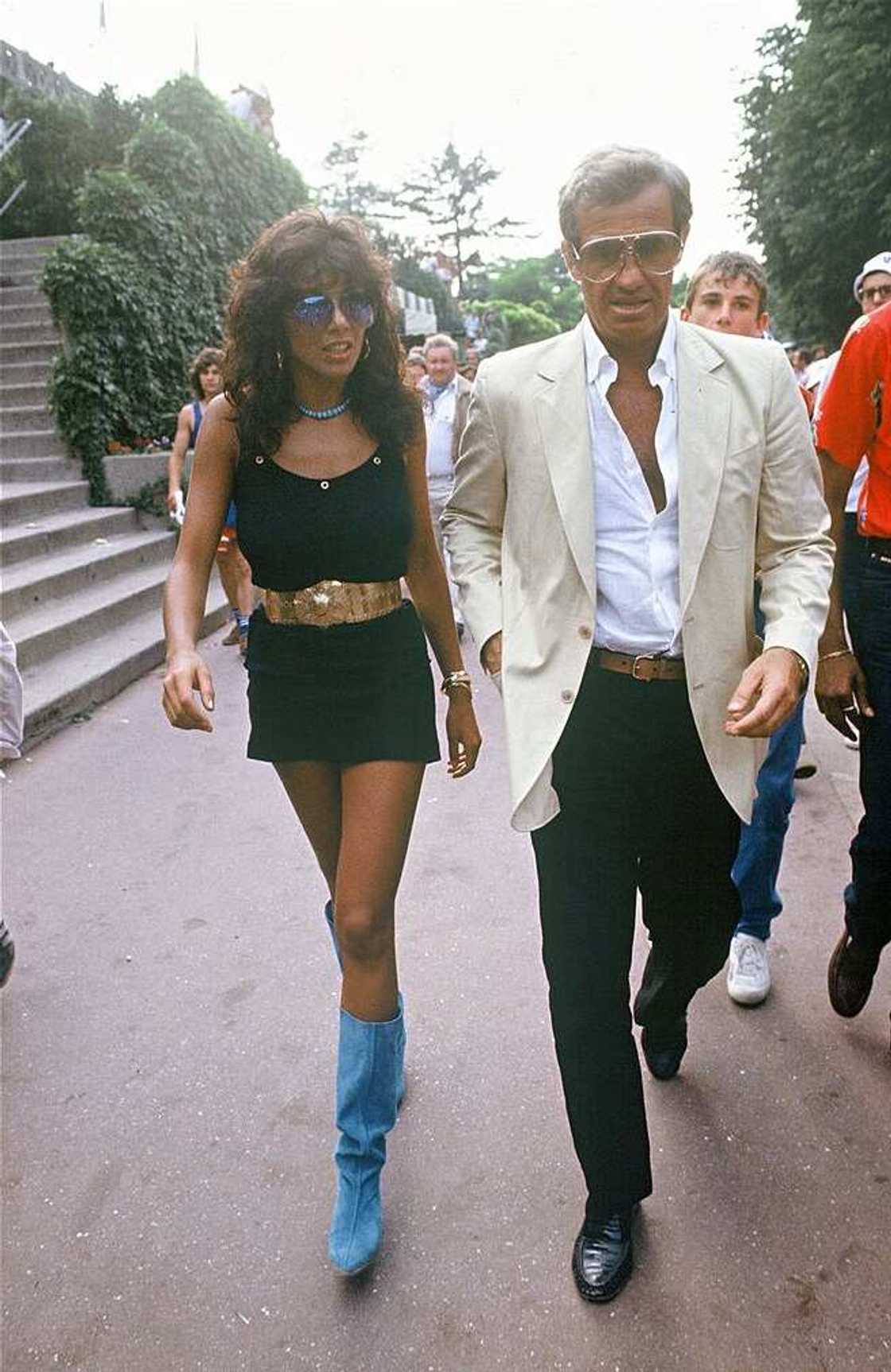 Jean-Paul Belmondo et sa petite amie Carlos Sotto Mayo Jean-Paul Belmondo et sa petite amie Carlos Sotto Mayo