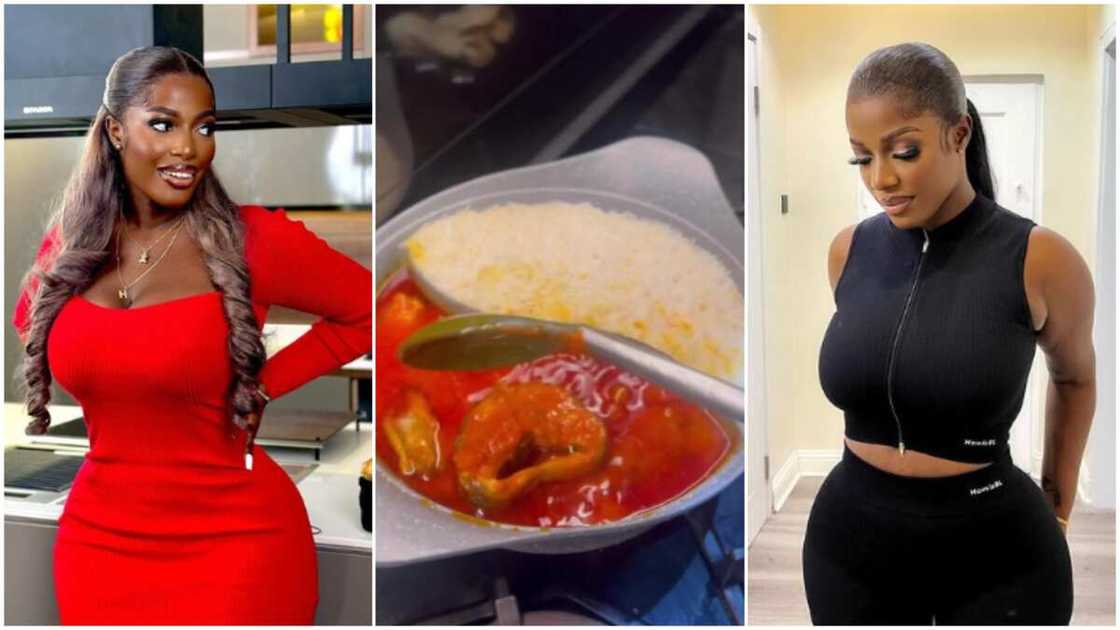 Hilda Baci cooked rice/Nigerians chef made stew. Hilda Baci cooked rice/Nigerians chef made stew.