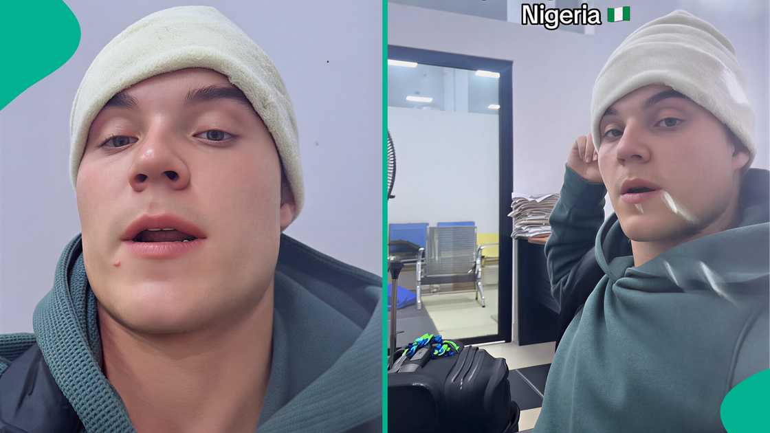 White streamer who visited Nigeria makes video from Nigerian police station, says he will get deported