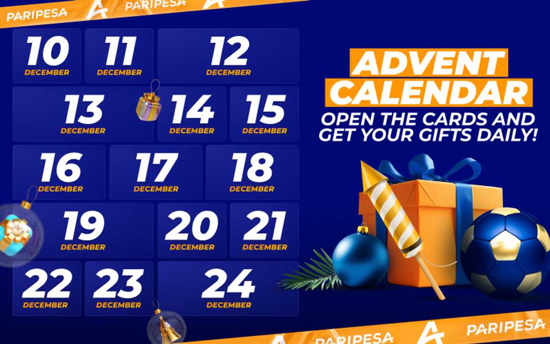 Countdown to the New Year with PariPesa’s Advent Calendar Countdown to the New Year with PariPesa’s Advent Calendar
