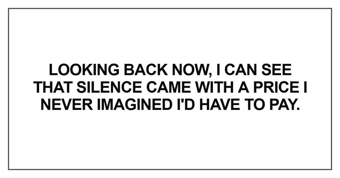 Looking back now, I can see Looking back now, I can see