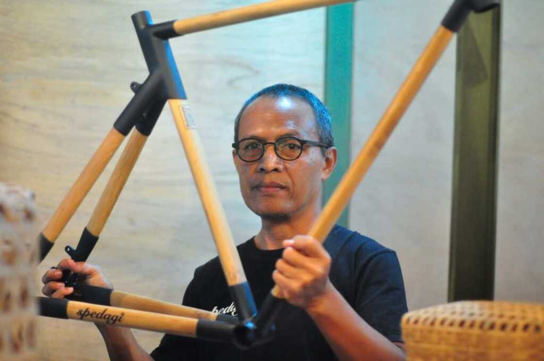 Indonesian designer Singgih Susilo Kartono uses his sustainable bike craftsmanship to bring jobs to locals and show villagers they can use the environment around them