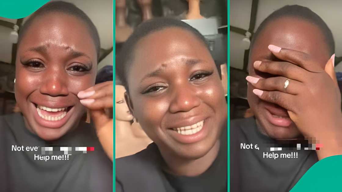 Woman cries out to God after discovering thieves have emptied her shop Woman cries out to God after discovering thieves have emptied her shop