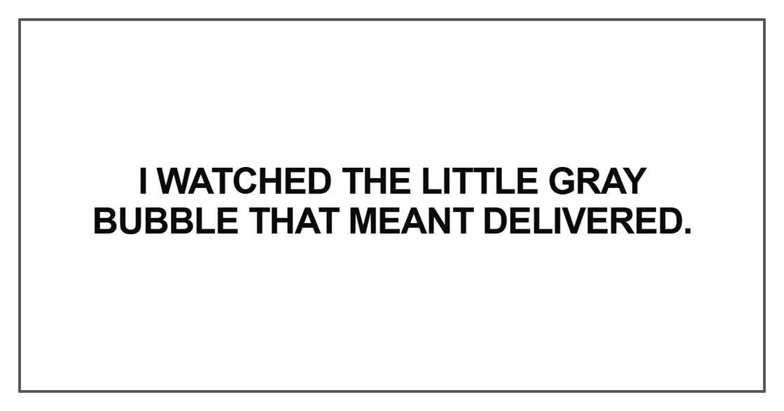 I watched the little gray bubble I watched the little gray bubble