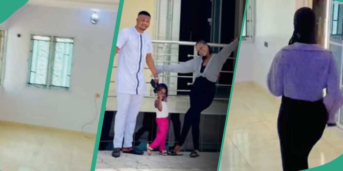 Nigerian lady celebrates as she builds house with husband Nigerian lady celebrates as she builds house with husband