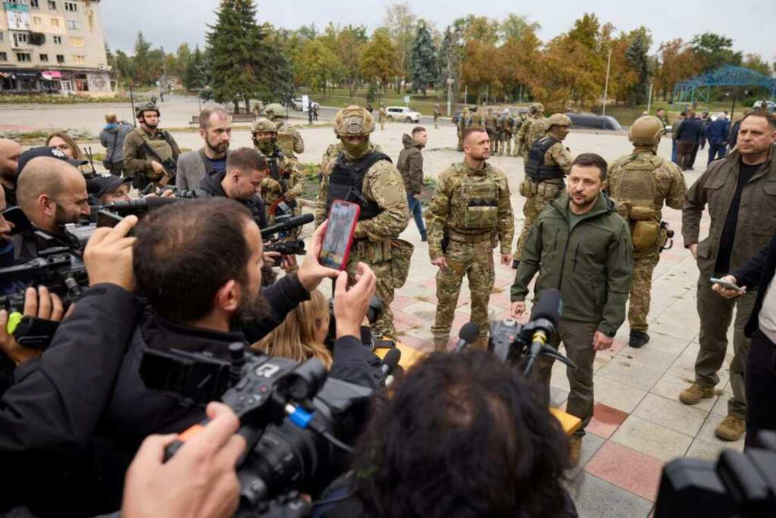 President Volodymyr Zelensky visited the city