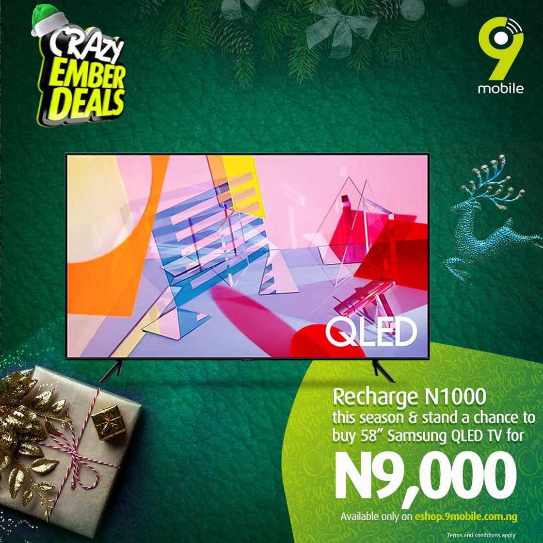 Get up to 99% off your dream devices, electronics this Christmas with 9mobile Crazy Ember Deals Get up to 99% off your dream devices, electronics this Christmas with 9mobile Crazy Ember Deals