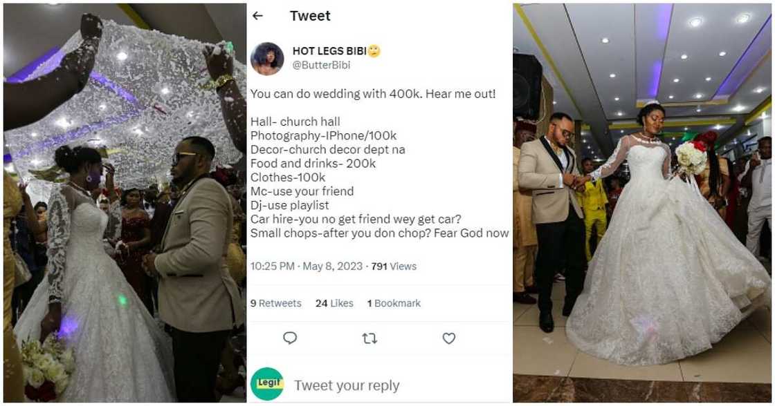 Nigerian lady, wedding with N400k