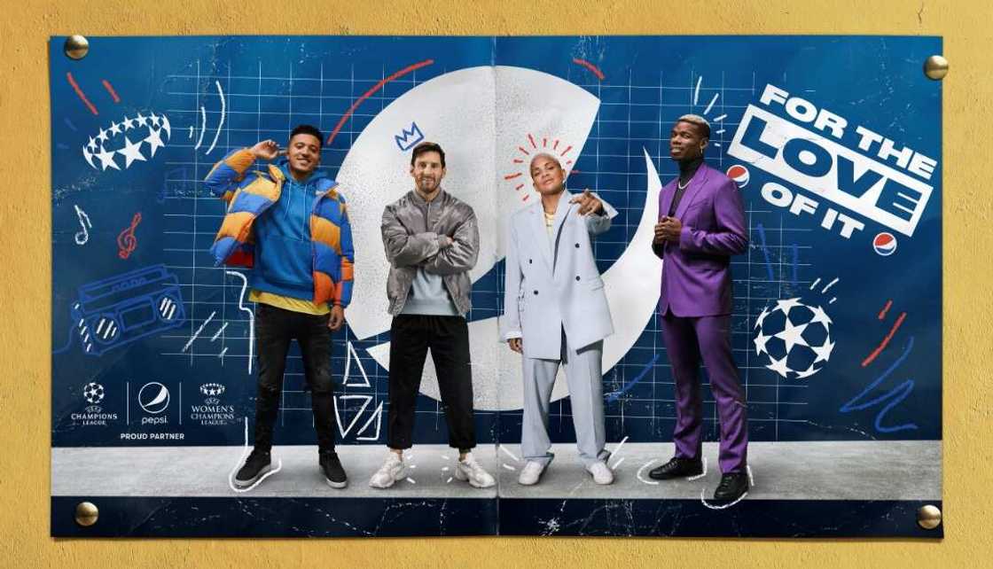 Pepsi launches new global campaign featuring Messi, Pogba and a UCL theme song Pepsi launches new global campaign featuring Messi, Pogba and a UCL theme song